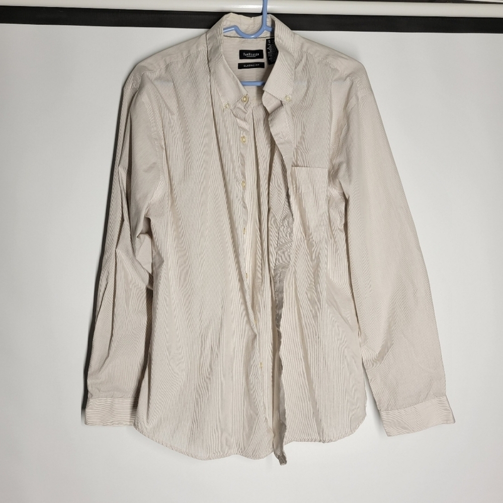 Van Heusen Tan Lightweight Button Down Shirt